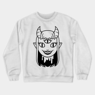 Monster Girl B&W Crewneck Sweatshirt